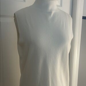 Nine West Cream Sleeveless Sweater